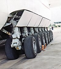 Main landing gear of the Antonov An-225 Mriya