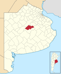 location of General Alvear Partido in Buenos Aires Province