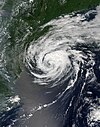 Tropical Storm Beryl southeast of New York City