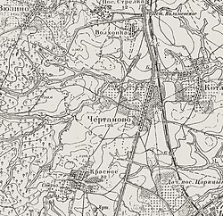 Чертаново на карте 1931 года