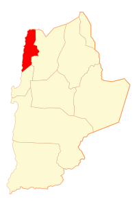 Location of Tocopilla commune in the Antofagasta Region