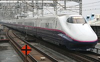 J4編成。東京寄り先頭車に分割併合装置が無い。（大宮駅）