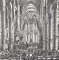 Drawing of a Heidelberg University ceremony, 1886