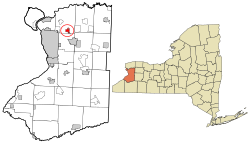 Location in Erie County and New York