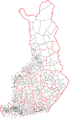 Suomen kuntarajat vuonna 2007.