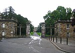 Newbattle Abbey Policies, Port Lodge Including Quadrant Colonnades And Gatepiers