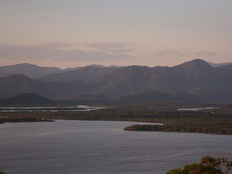 Estuary and mountains