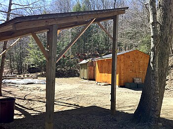 Paul Newman's Own Hole In The Wall Gang Camp campsite off Natchaug Trail