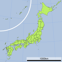 佐久発電所の位置（日本内）