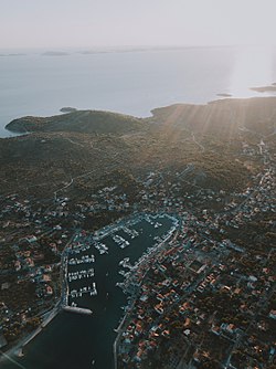 aerial view of Jezera (2017)