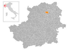 Localisation de Cuorgnè