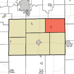 Location in Tipton County