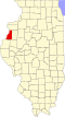 State map highlighting Henderson County