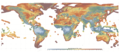 Image 29Global map of wind speed at 100 meters on land and around coasts. (from Wind power)