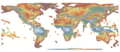 Image 33Global map of wind speed at 100 meters on land and around coasts. (from Wind power)