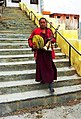 Monk at Key Monastery Spiti, Himachal Pradesh, India.