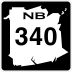 Route 340 marker