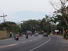 National Road, Naga with Mount Isarog view