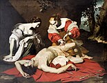Saint Sebastian Tended by Irene and Her Maid by Nicolas Régnier