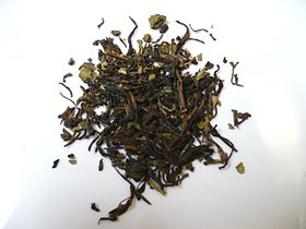 Nilgiri black tea leaves