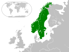 Sverige och Norges läge