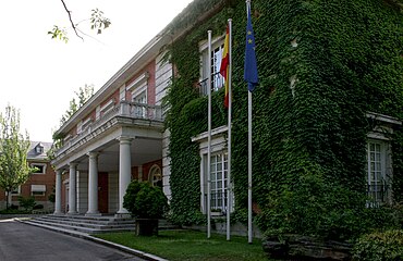 Palacio de la Moncloa, residencia oficial del Presidente del Gobierno.
