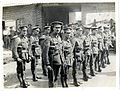 Soldiers of the Leicestershire Regiment in France in 1915, with their 1908 Web Equipment in Full Marching Order