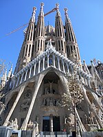 Basilica of the Sagrada Família in Barcelona is a minor basilica of amazing beauty.