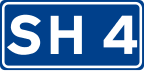 National Road SH4 shield}}