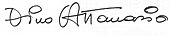 signature de Dino Attanasio