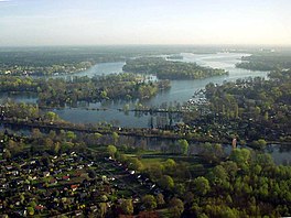 Aerial view of Lake Tegel