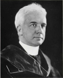 Photograph of W. Coleman Nevils in academic regalia