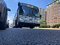 A 2018-model New Flyer XE40 Xcelsior CHARGE electric bus operating for Columbia Transportation