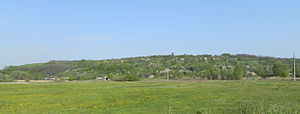 Село Гавронці, вигляд від Ворскли.