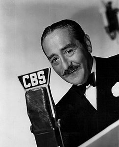 L'acteur Adolphe Menjou en 1938.