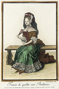 Femme de qualité aux tuileries, Musée d'art de Los-Angeles