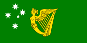 Irish Australian heritage flag