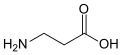 β-alanine: an amino acid produced by aspartate 1-decarboxylase and a precursor to coenzyme A[9] and the peptides carnosine and anserine.