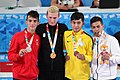 Boys' 68 kg victory ceremony