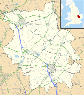 Map showing the location of Gault Wood