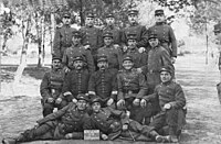 Écoles de Saint-Cyr Coëtquidan, soldats du 94e R.I. vers 1910.