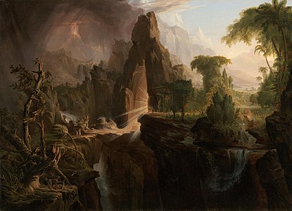 Expulsion from the Garden of Eden, by Thomas Cole