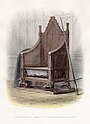 The Stone of Scone in the Coronation Chair at Westminster Abbey, 1855