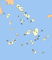 Cicladi – Mappa