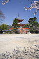 Le Shingyō-hōtō (心経宝塔), bâti en 1967 pour la célébration des 1 150 ans du sūtra du Cœur (shakyō) de l'empereur Saga.