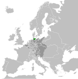 Location and borders of the Duchy of Holstein by 1789