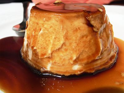 Flan de turrón (España).