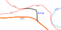 Carte de l'Autoroute A13a