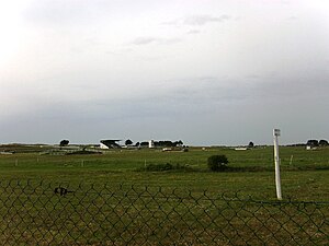 Vue générale de l’hippodrome.