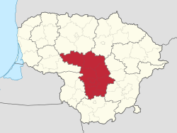 Location of Kaunas County